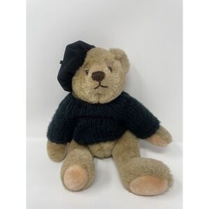 Gund 1982 Articulated Teddy Bear Beanie 12" Plush‎ Soft Toy Stuffed Animal